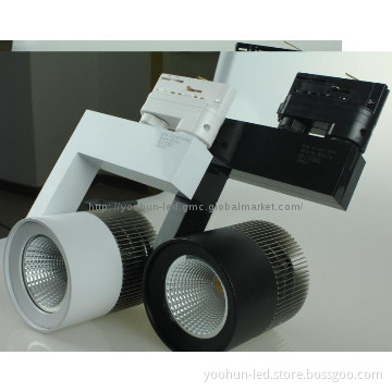 2014 30w 3 phase lighting track rail led track light rail dimmable